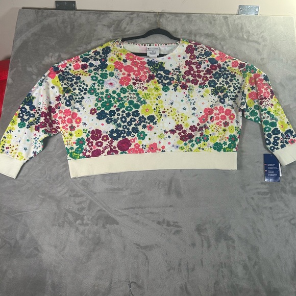 Champion flower power campus French terry cropped sweatshirt - Picture 4 of 15